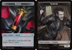 Blood (0021) // Vampire (0007) Double-Sided Token - Foil