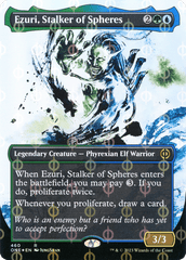Ezuri, Stalker of Spheres - Step-and-Compleat Foil - Borderless Showcase