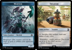Merfolk (0005) // Treasure (0002) Double-Sided Token - Foil