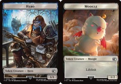 Hero (0004) // Moogle (0011) Double-Sided Token - Foil