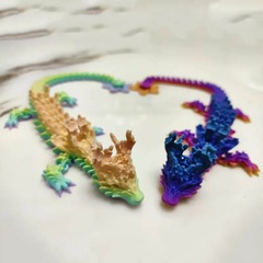 3D Printed Lizard - Layered Pastel