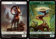 Goat (0004) // Plant (0024) Double-sided Token