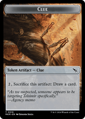 Clue (0016) // Art Card (0043) Double-Sided Token - Foil