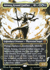 Atraxa, Grand Unifier - Step-and-Compleat Foil - Borderless Showcase