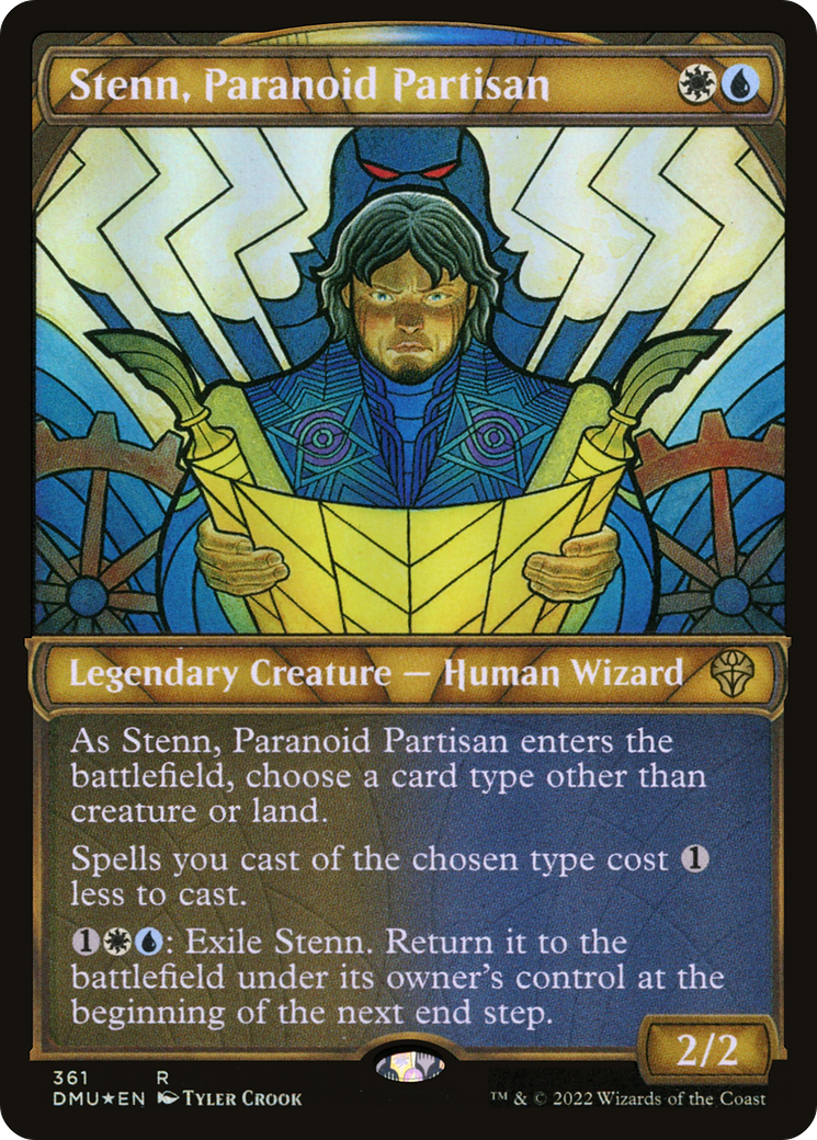 Stenn, Paranoid Partisan - Textured Foil