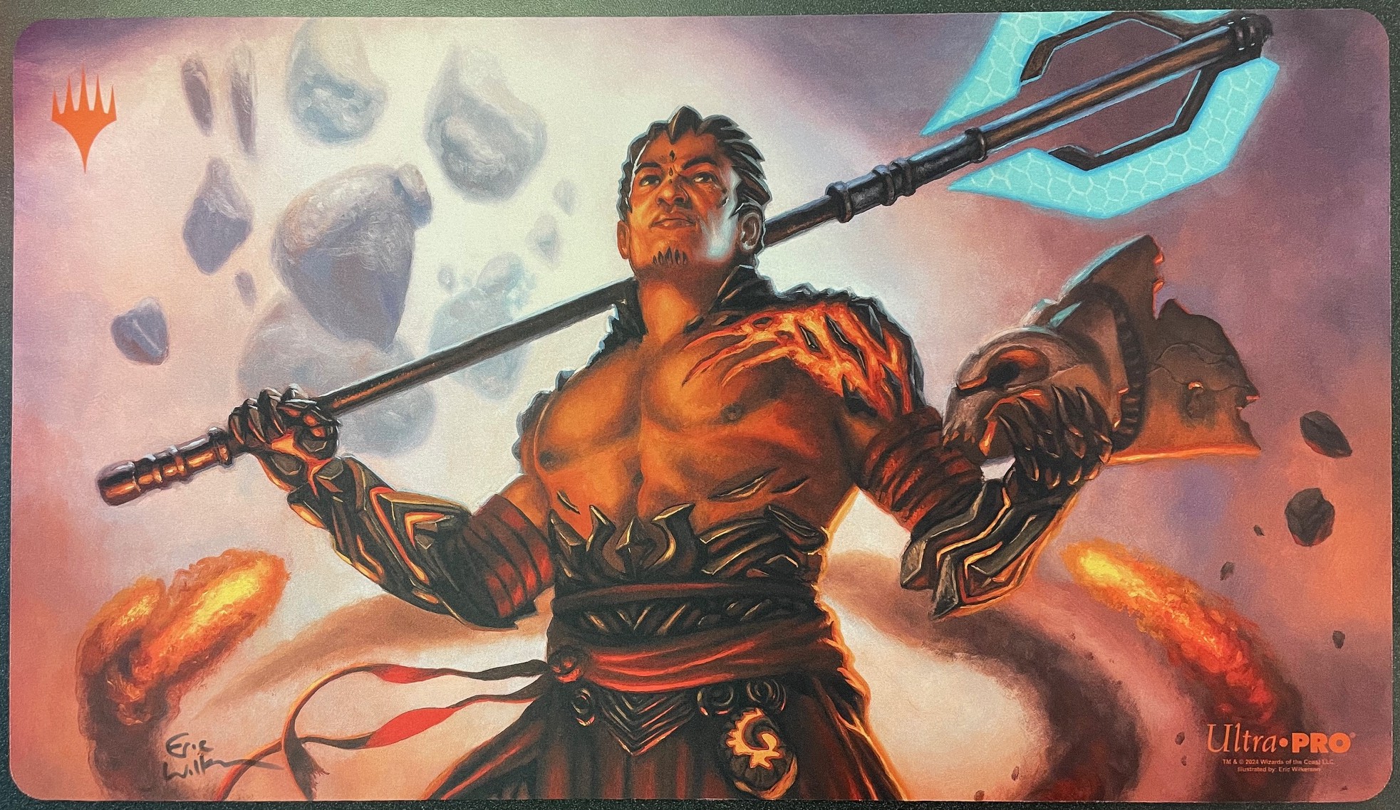 Koth, Fire of Resistance - Signed Playmat