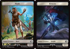 Hero (0002) // Knight (0010) Double-Sided Token