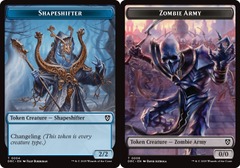 Shapeshifter (0004) // Zombie Army (0008) Double-Sided Token