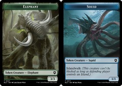 Elephant (0027) // Squid (0017) Double-Sided Token