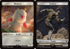Moogle (0034) // Zombie (0006) Double-Sided Token - Surge Foil