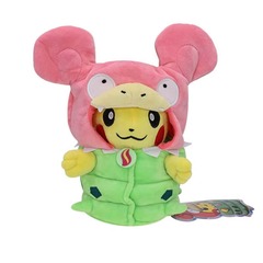 Pikachu as Mega Slowbro Cosplay Plushie