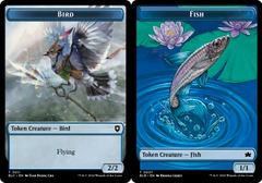 Bird (0011) // Fish (0007) Double-Sided Token