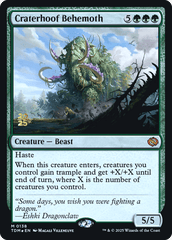 Craterhoof Behemoth - Foil - Prerelease Promo