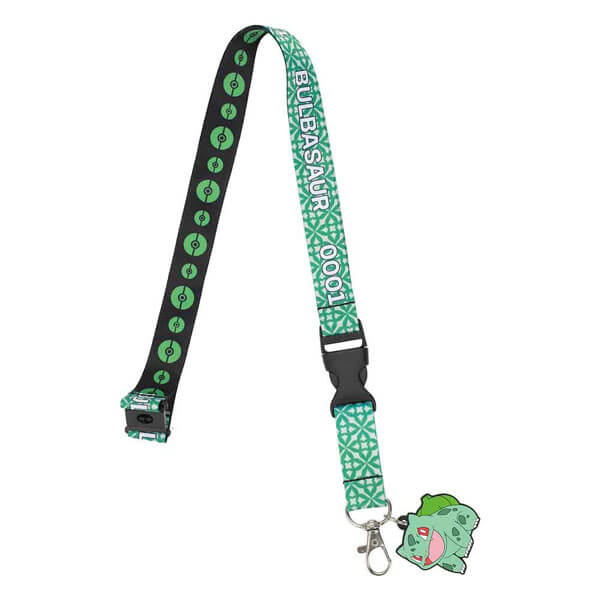 Pokemon Lanyard with Charm - Bulbasaur