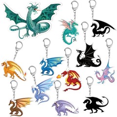 Acrylic Dragon Keychain