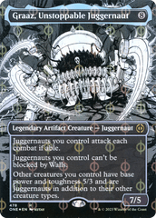 Graaz, Unstoppable Juggernaut - Step-and-Compleat Foil - Borderless Manga