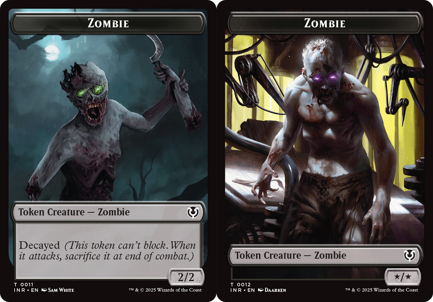 Zombie (0011) // Zombie (0012) Double-Sided Token