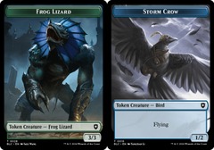 Frog Lizard (0028) // Storm Crow (0018) Double-Sided Token
