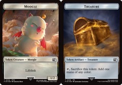 Moogle (0034) // Treasure (0036) Double-Sided Token - Surge Foil