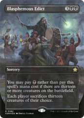 Blasphemous Edict - Mana Foil - Borderless