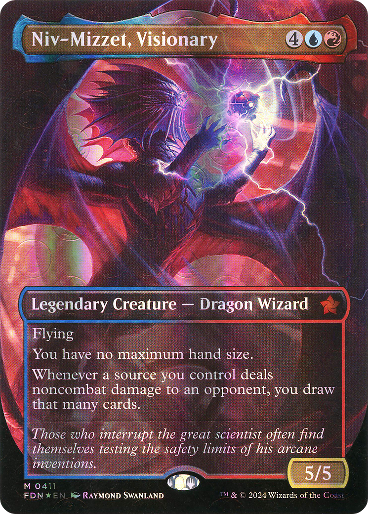 Niv-Mizzet, Visionary - Mana Foil - Borderless