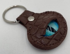 TEG - Dragon's Eye Keychain - Brown w/ Blue