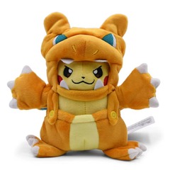 Pikachu as  Charizard Cosplay Plushie