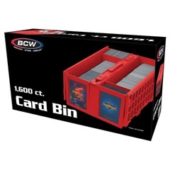 BCW Collectible Card Bin - Red 1600ct