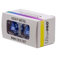 Ultra Pro Dice: Vivid Heavy Metal D20 - Blue