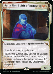 Agrus Kos, Spirit of Justice - Foil - Showcase - Invisible Ink