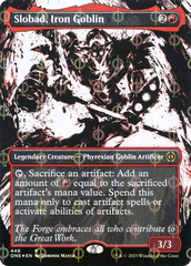 Slobad, Iron Goblin - Step-and-Compleat Foil - Borderless Showcase