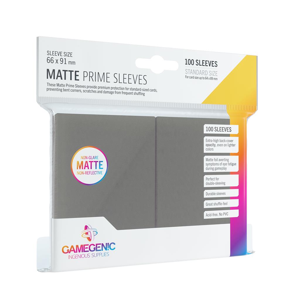 Gamegeneic: Matte Prime Sleeves - Grey (100)