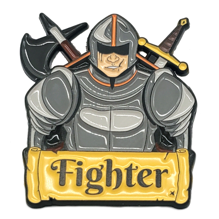Old School Collectable Pins: Fighter