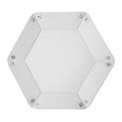 White Hexagon Dice Tray