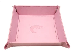 Old School Dice: Square Dice Rolling Tray - Light Pink