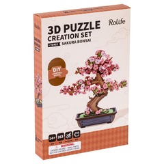 3d Puzzle Creation Set: Sakura Bonsai