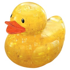 Puzzle: Original 3D Crystal Puzzle: Rubber Duck - Yellow
