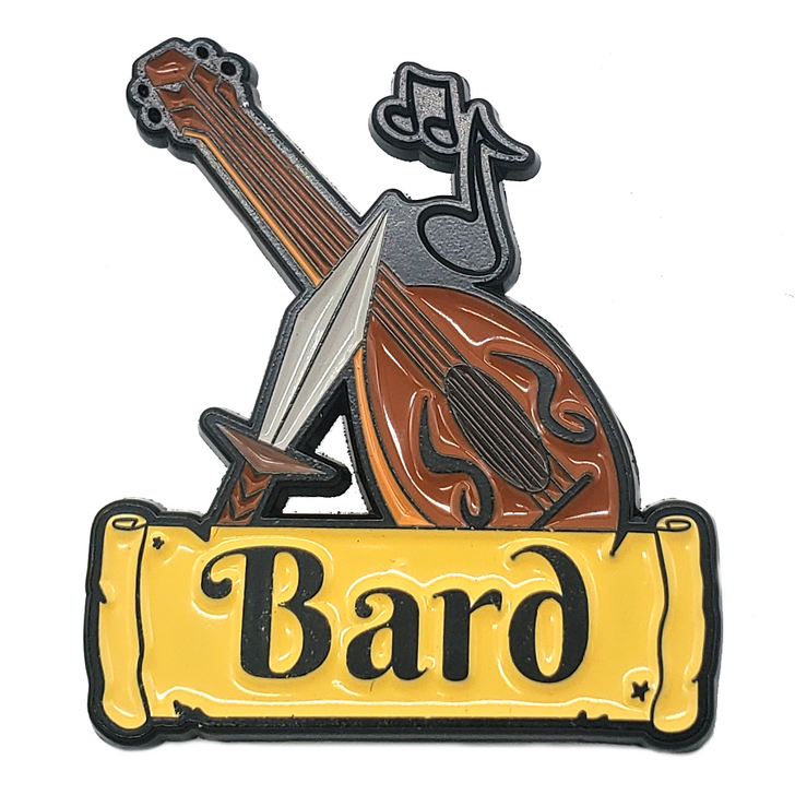 Old School Collectable Pins: Bard