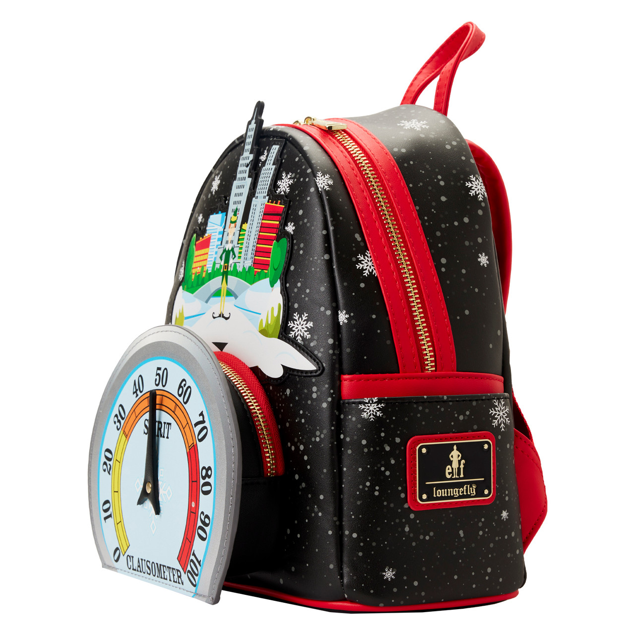 Elf Light Up Christmas Clausometer Mini Backpack