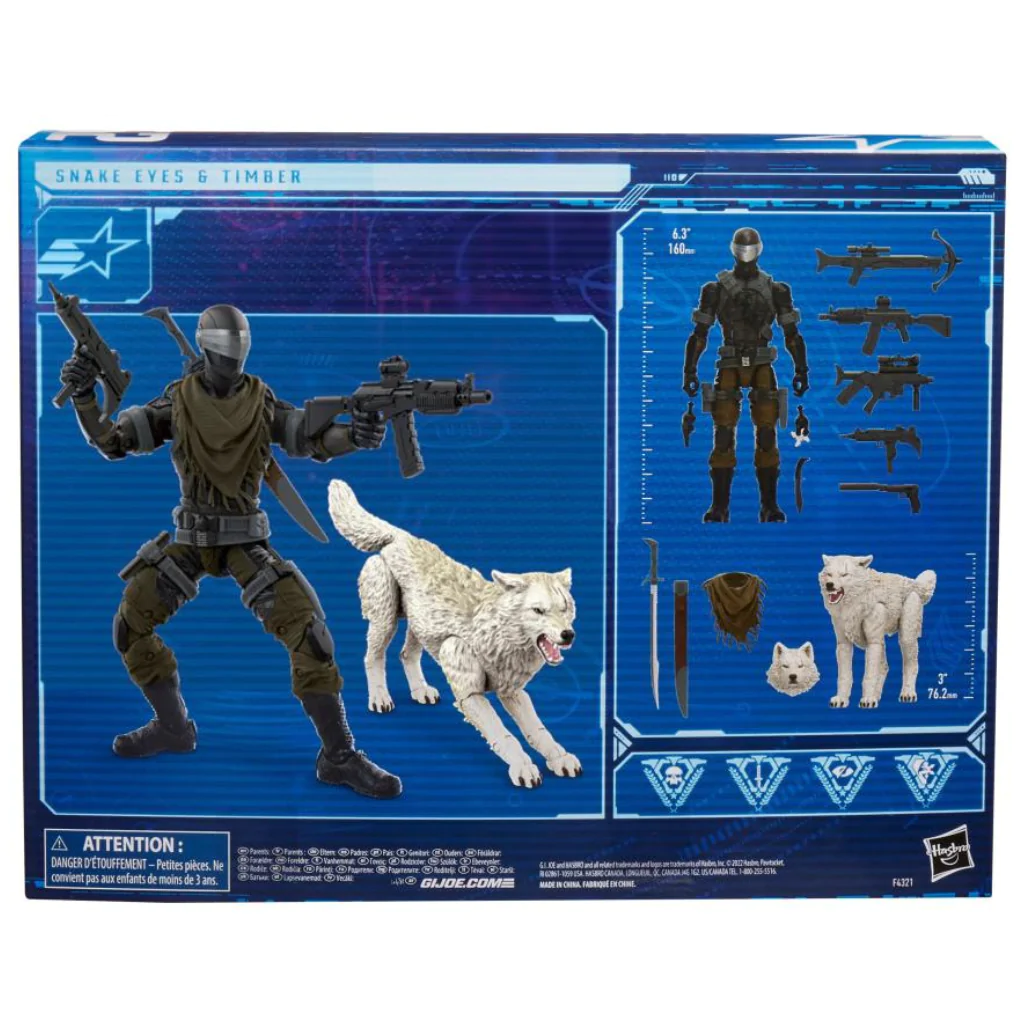 G.I. Joe Classified Series Snake Eyes & Timber (Version 2) Action Figure