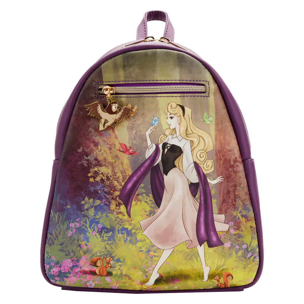 Sleeping Beauty Forest Scene Mini Backpack