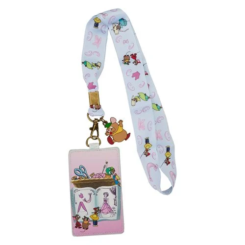 Cinderella Mice Making a Lovely Dress Lanyard