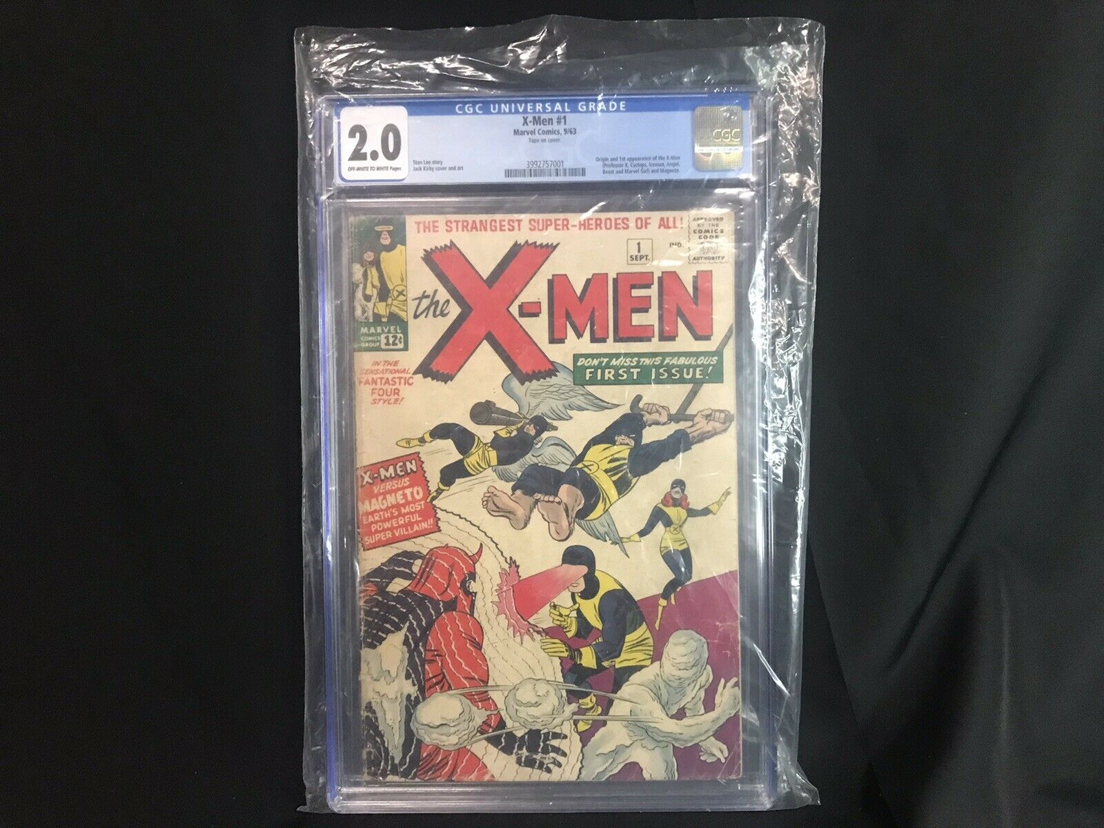 THE X-MEN #1 First appearance & Origin PGX CGC 2.0 GD Marvel Comics 1963 Uncanny