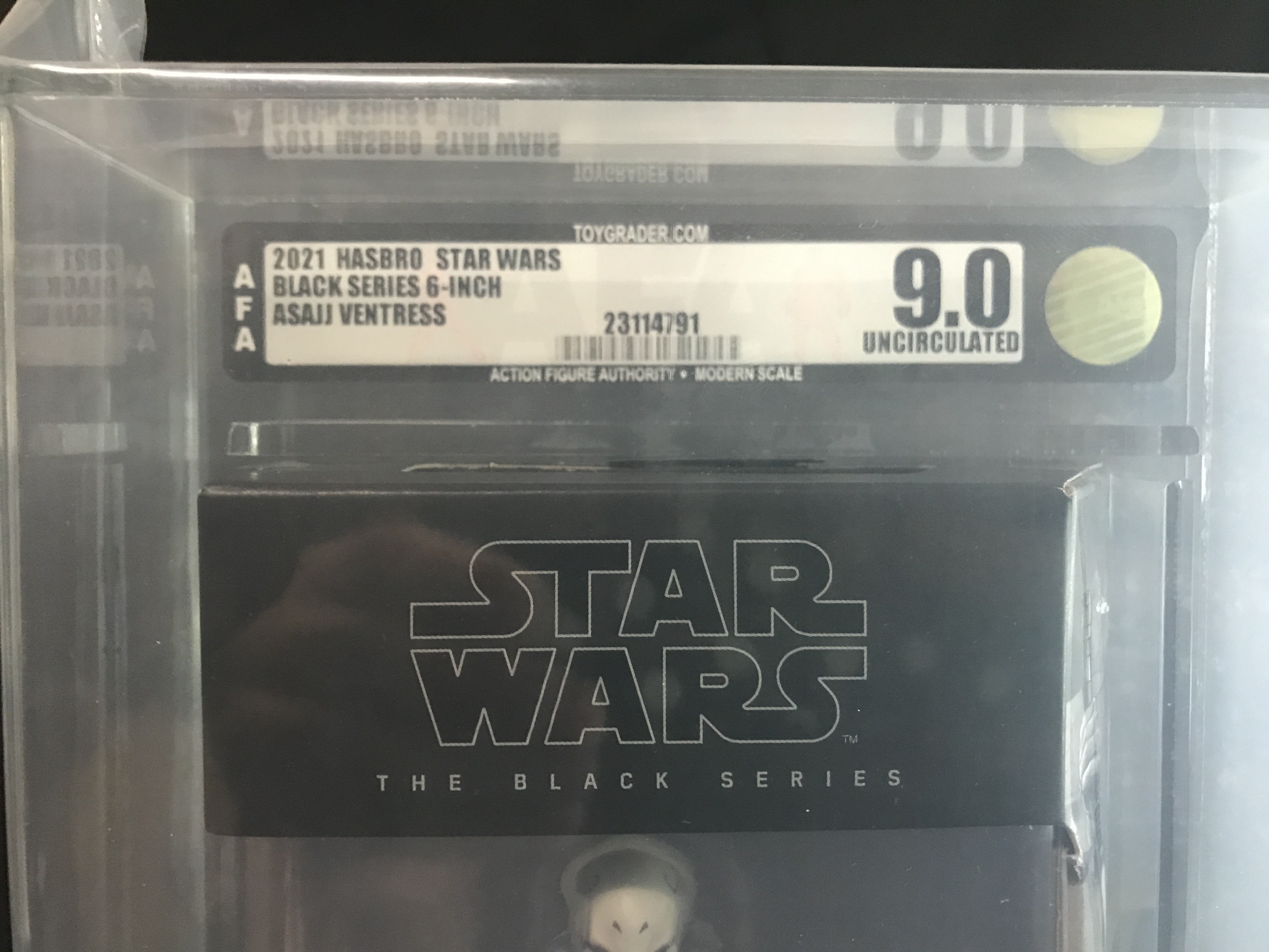 Hasbro Star Wars The Black Series Asajj Ventress 6 Graded AFA 9.0 Uncirculated