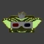 Gremlins Pop! by Loungefly Green Gremilin Cosplay Glow-in-the-Dark Zip Around Wallet