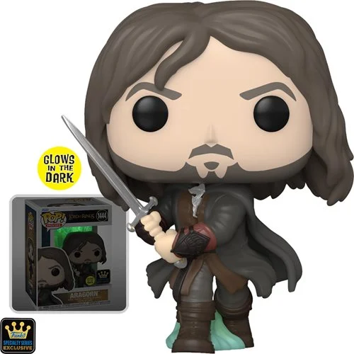 Funko Pop! Movies The Lord of the Rings Aragorn (Army of the Dead) Glow-in-the-Dark #1444 Specialty Series