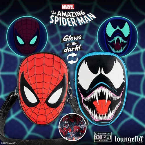 Spider-Man vs. Venom Glow-in-the-Dark Crossbody Purse EE Exclusive