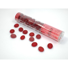 Glass Stones: Crystal Red Frosted