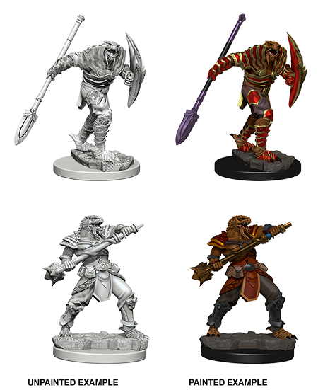 D&D Unpainted Minis: Dragonborn Fighter With Spear