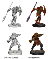 D&D Unpainted Minis: Dragonborn Fighter With Spear